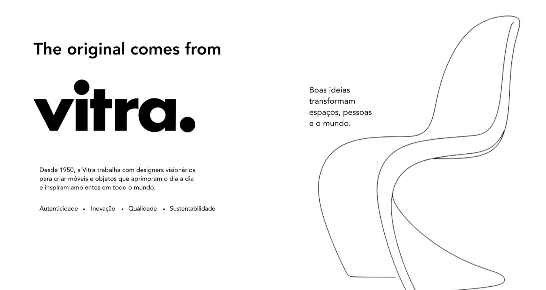 Panton Chair em composição Vitra